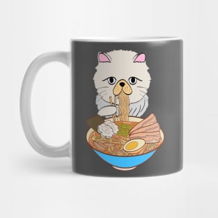 Cat Eating Spaghetti Mug